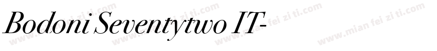 Bodoni Seventytwo IT字体转换